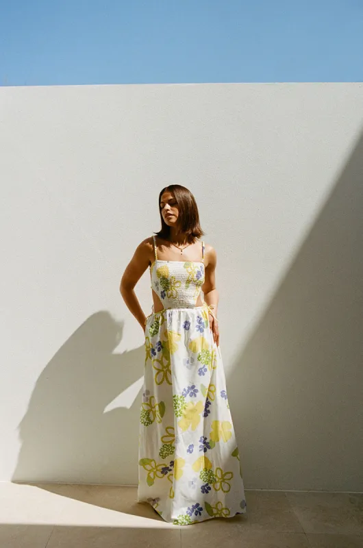 Backless Axelle Dress - Doe Coastal Green sold by Sabo Skirt