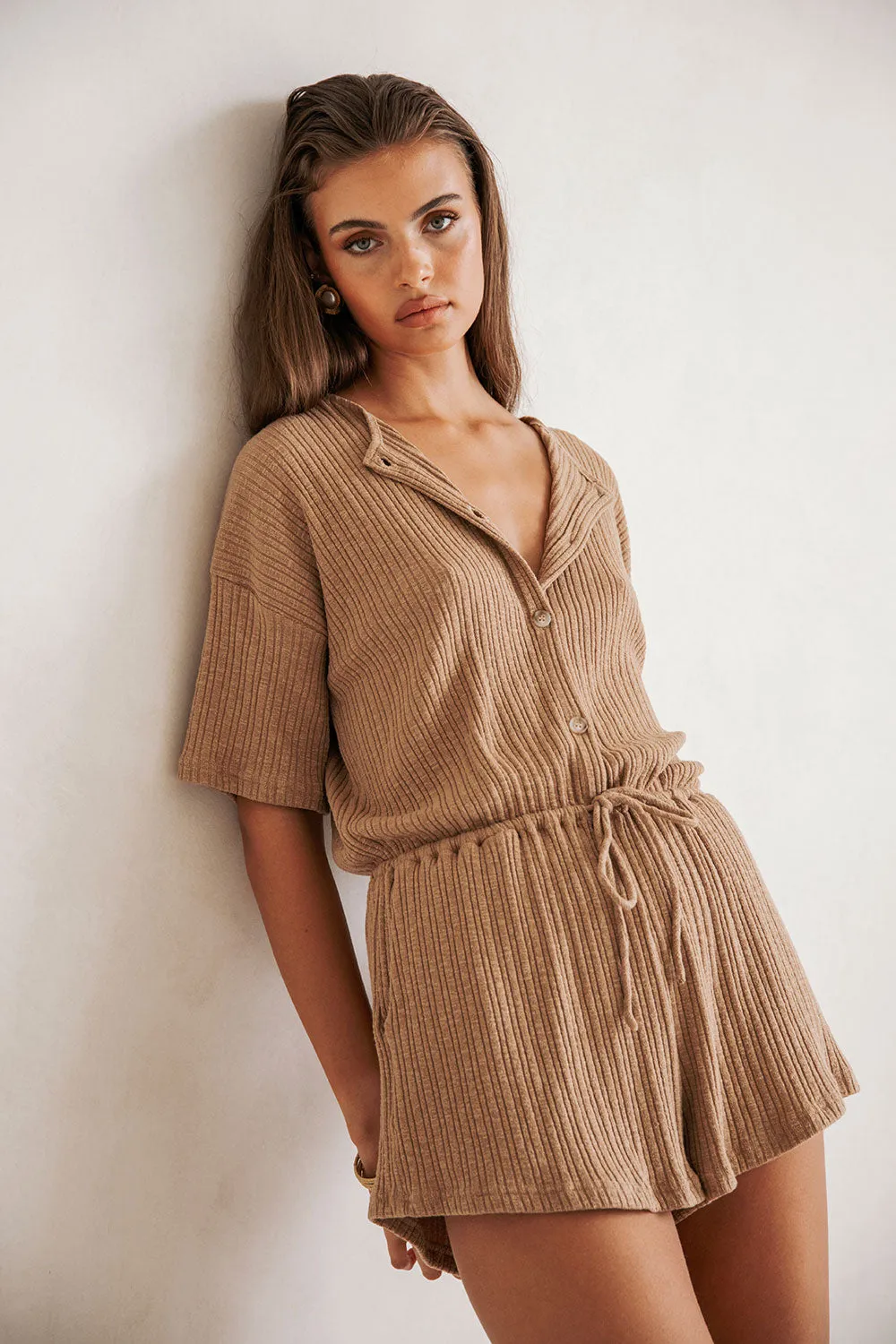 Juniper Playsuit - Biscotti sold by Sabo Skirt product image thumbnail 2