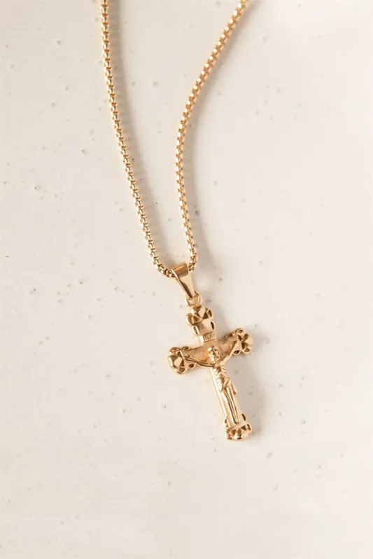 Divine Cross Necklace sold by Sabo Skirt