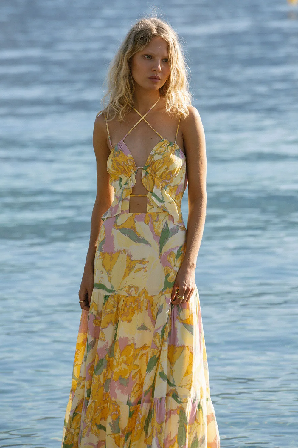 Calabria Halter Dress - Scout Floral sold by Sabo Skirt product image thumbnail 2