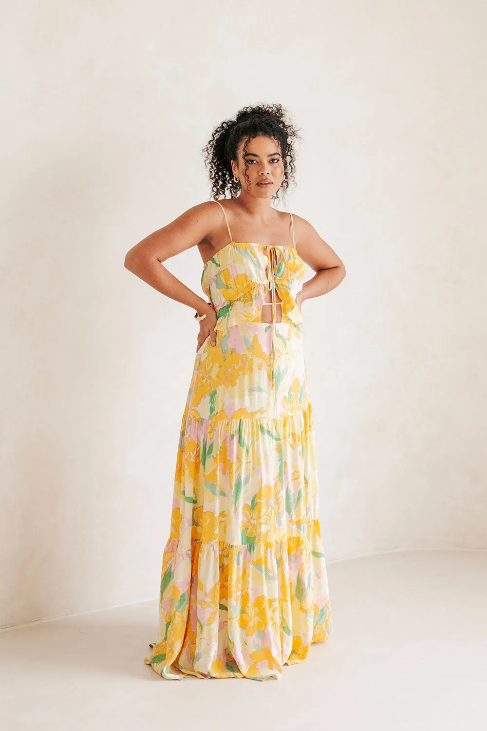 Calabria Halter Dress - Scout Floral sold by Sabo Skirt product image thumbnail 5