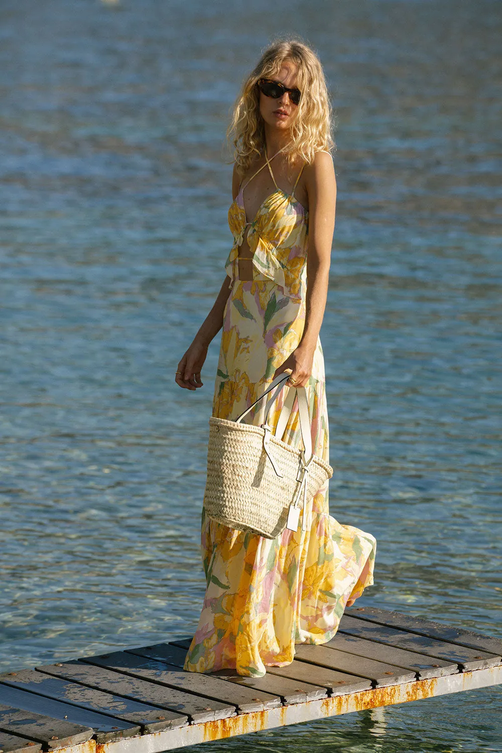 Calabria Halter Dress - Scout Floral sold by Sabo Skirt product image thumbnail 3