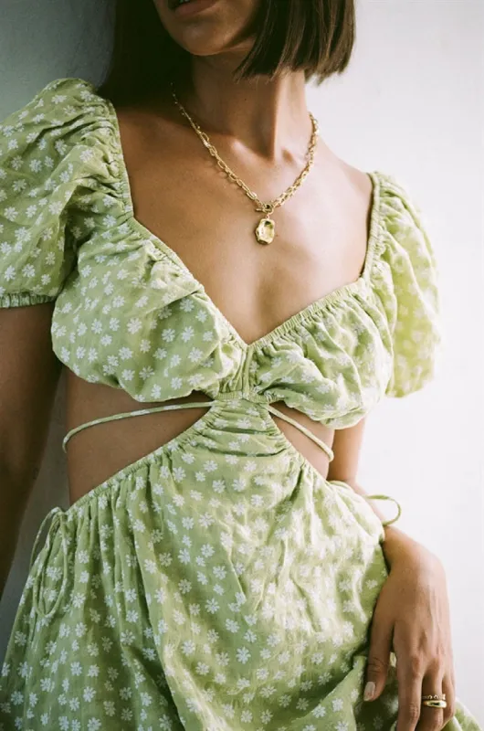 Siana Dress - Olive sold by Sabo Skirt