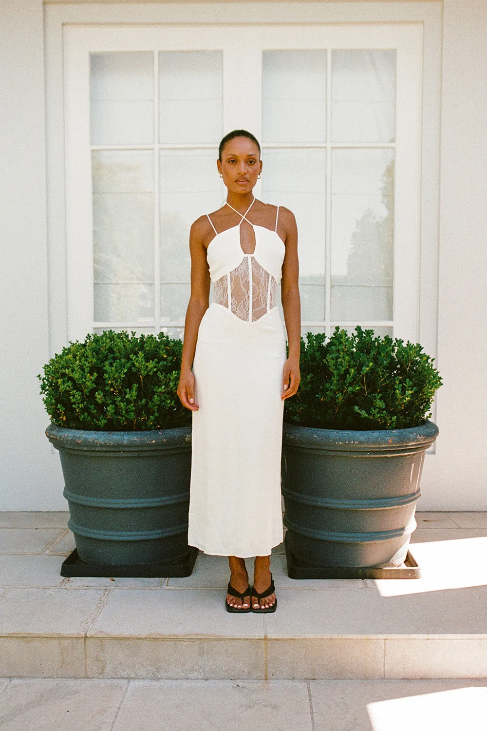 Teyah Midi Dress - White sold by Sabo Skirt product image thumbnail 5
