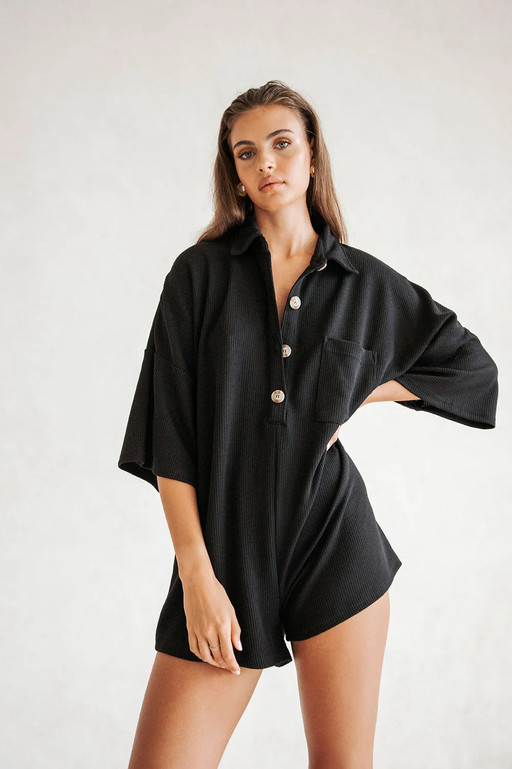 Milena Playsuit - Black sold by Sabo Skirt