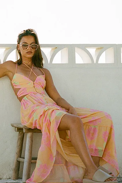 SAMPLE-Baila Maxi Dress - Painted Flower sold by Sabo Skirt product image thumbnail 4