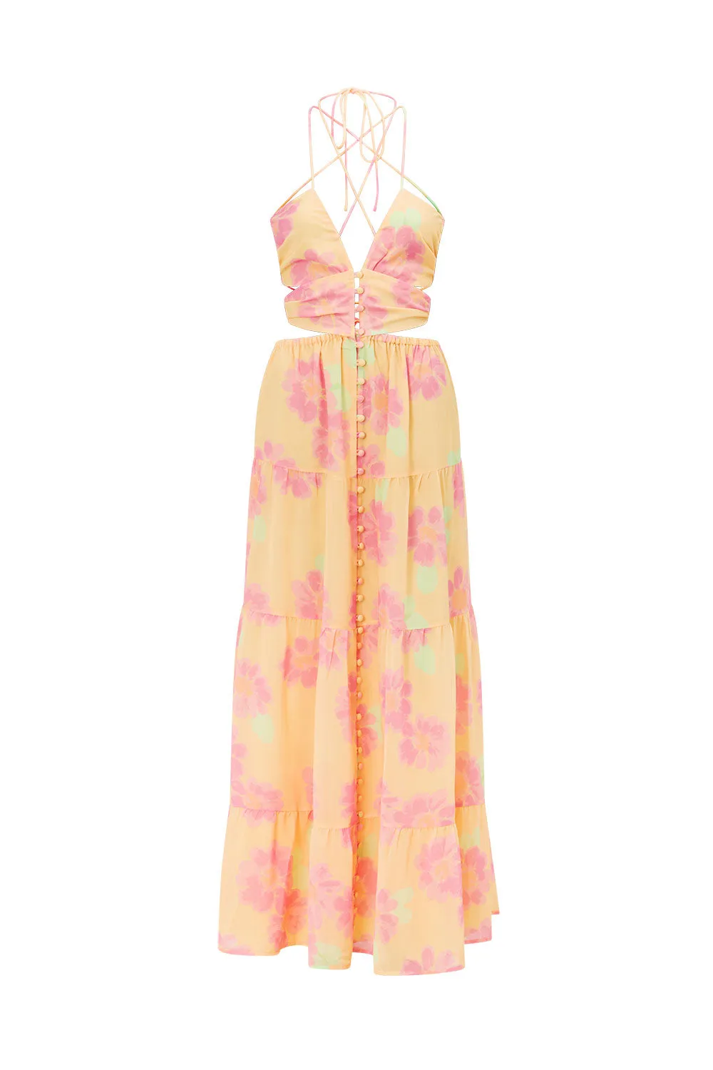 SAMPLE-Baila Maxi Dress - Painted Flower sold by Sabo Skirt product image thumbnail 2