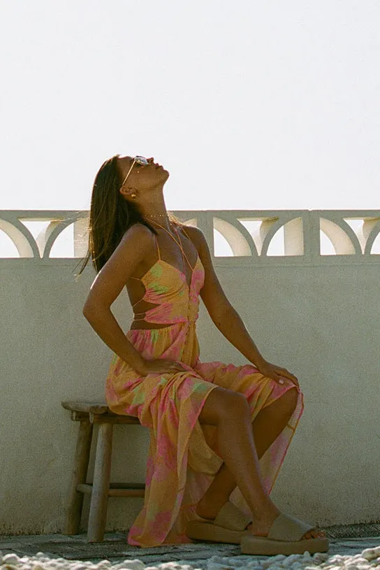 SAMPLE-Baila Maxi Dress - Painted Flower sold by Sabo Skirt