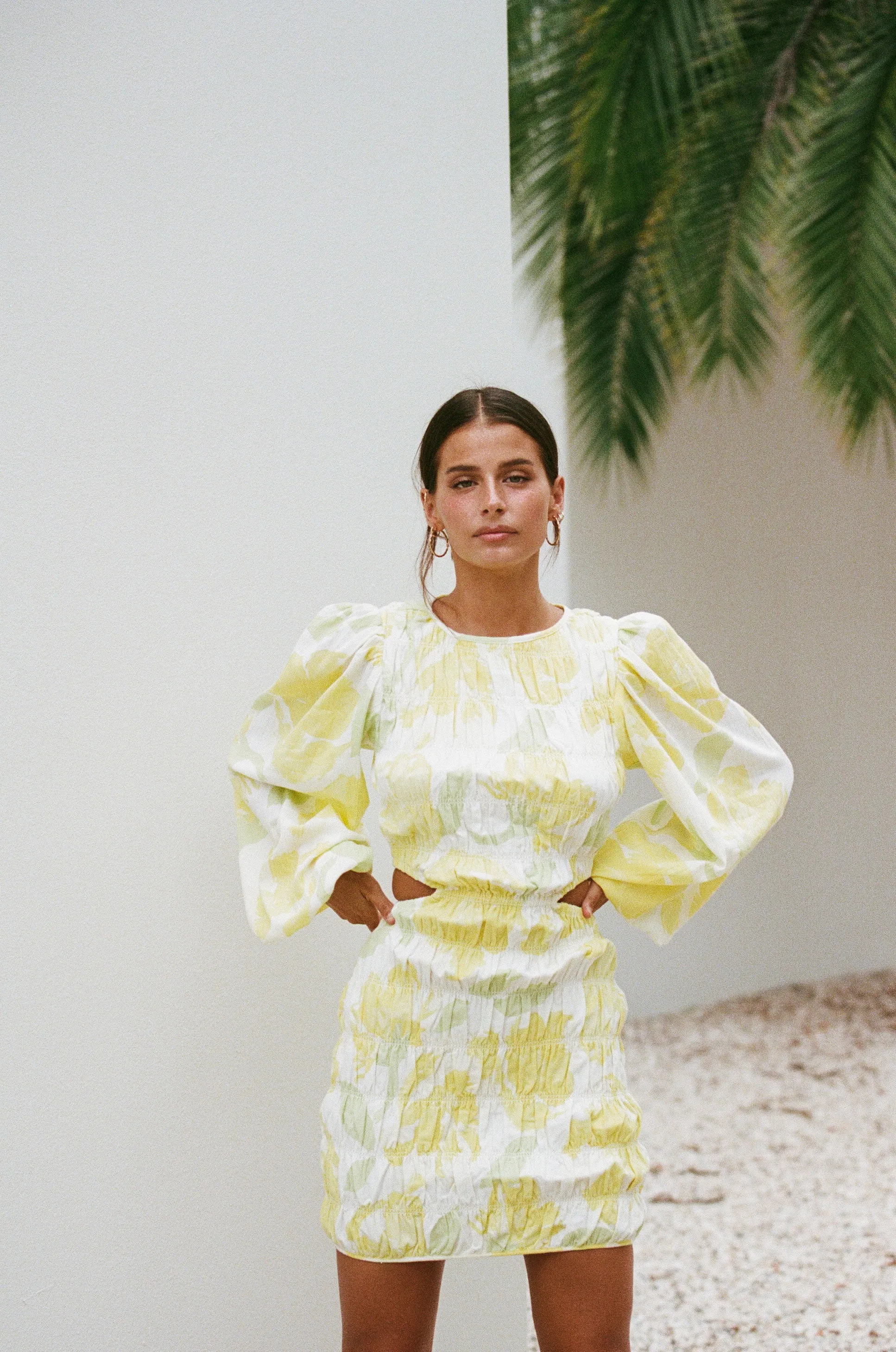 SAMPLE-Banks Shirred Dress - Solstice Floral sold by Sabo Skirt product image thumbnail 4