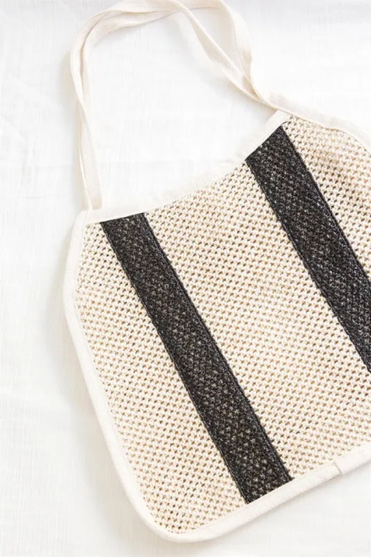 Stripe Shopper Bag sold by Sabo Skirt