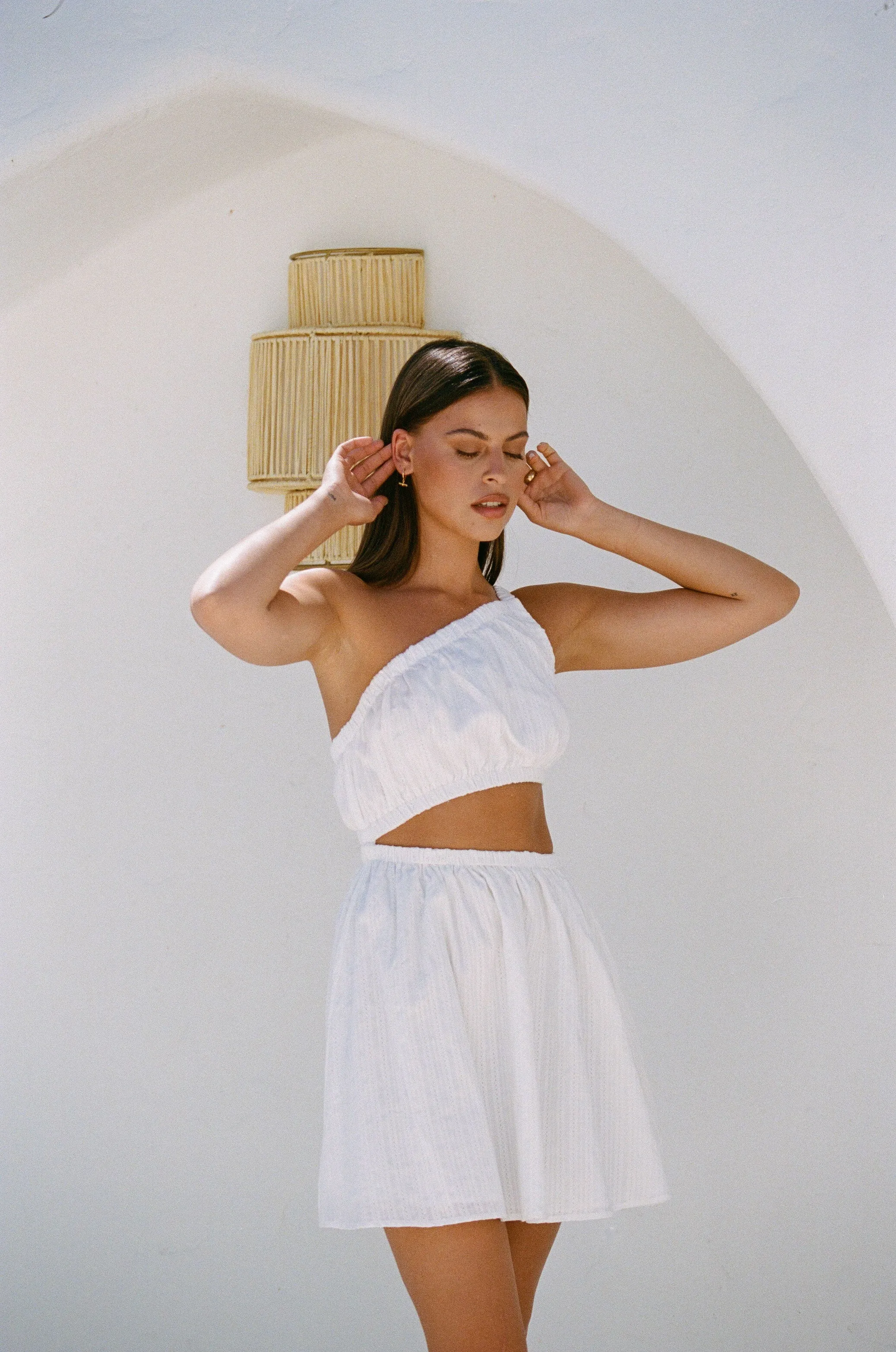Rome Dress - White sold by Sabo Skirt