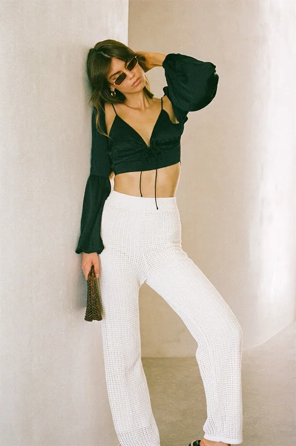 Silky Tai Top - Black sold by Sabo Skirt product image thumbnail 5