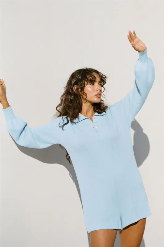 Jayla Playsuit - Blue sold by Sabo Skirt