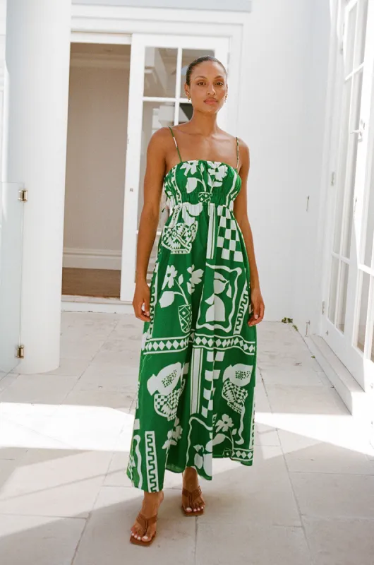 SAMPLE-Maia Dress - Lemoni Green sold by Sabo Skirt