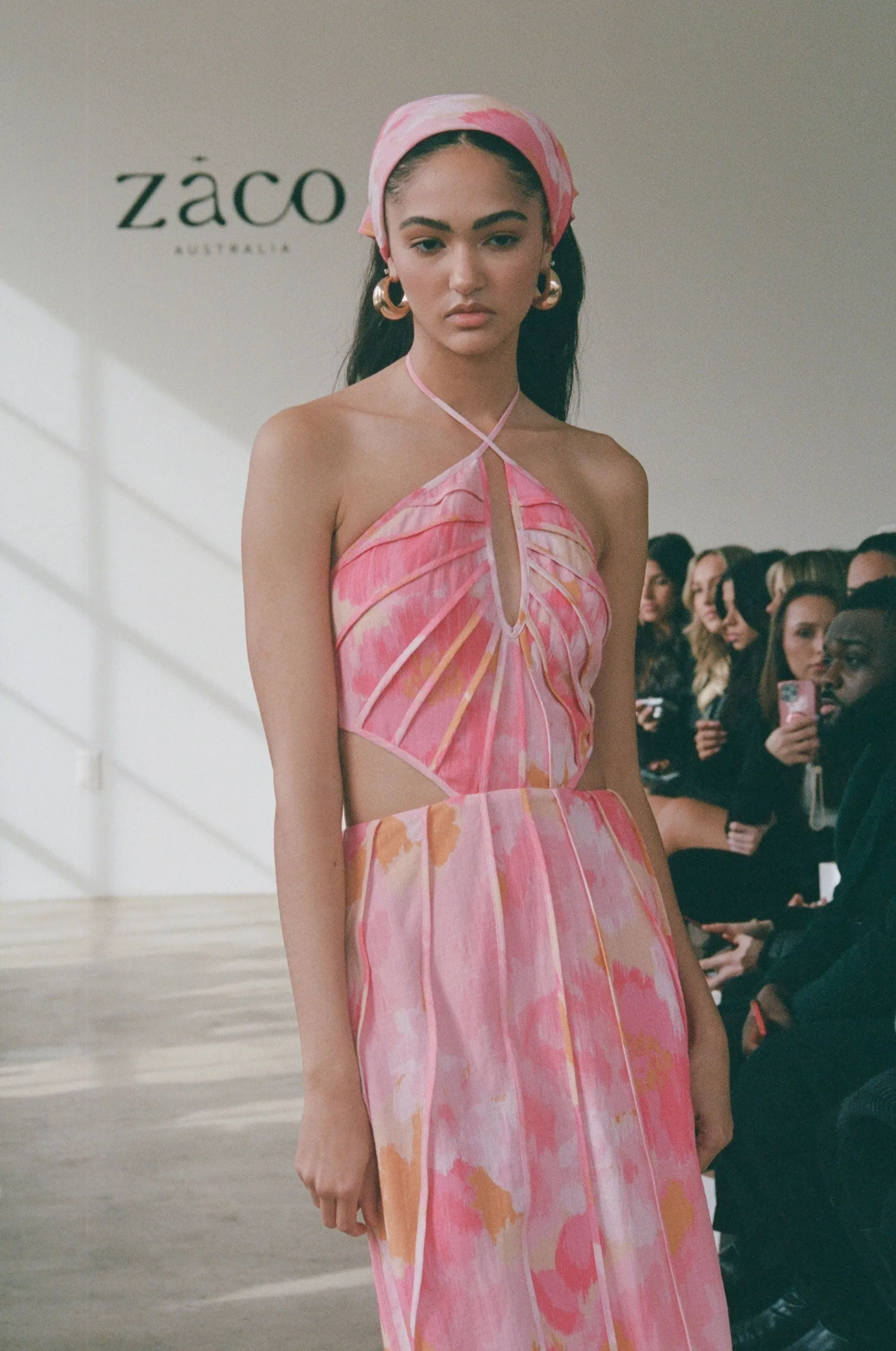 Tallulah Midi Dress - Pink Gerbera sold by Sabo Skirt product image thumbnail 4