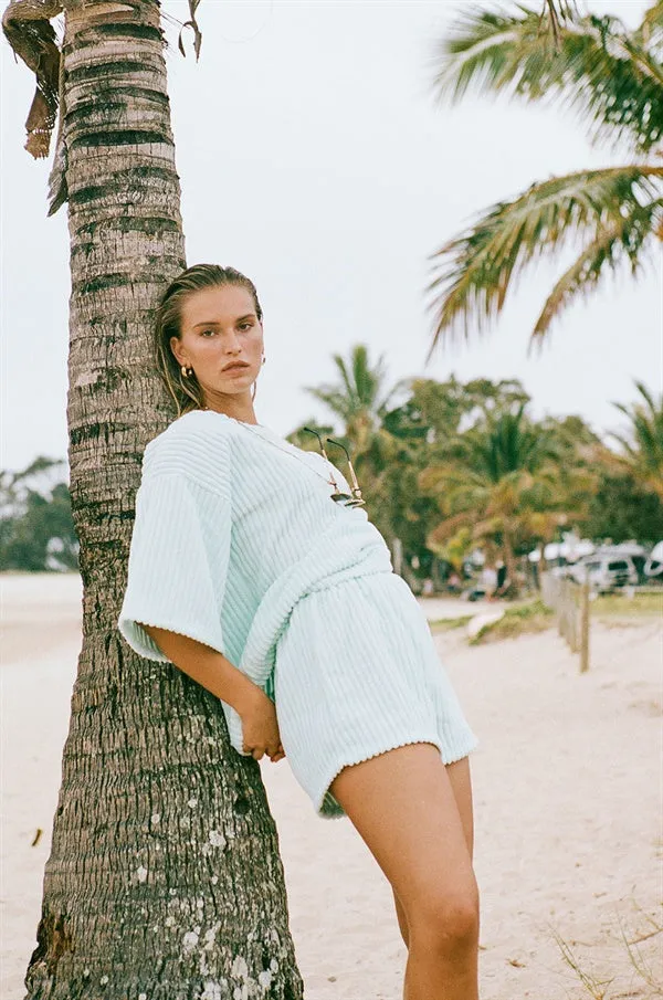 SAMPLE-Wanderer Tee - Blue Minky sold by Sabo Skirt product image thumbnail 2