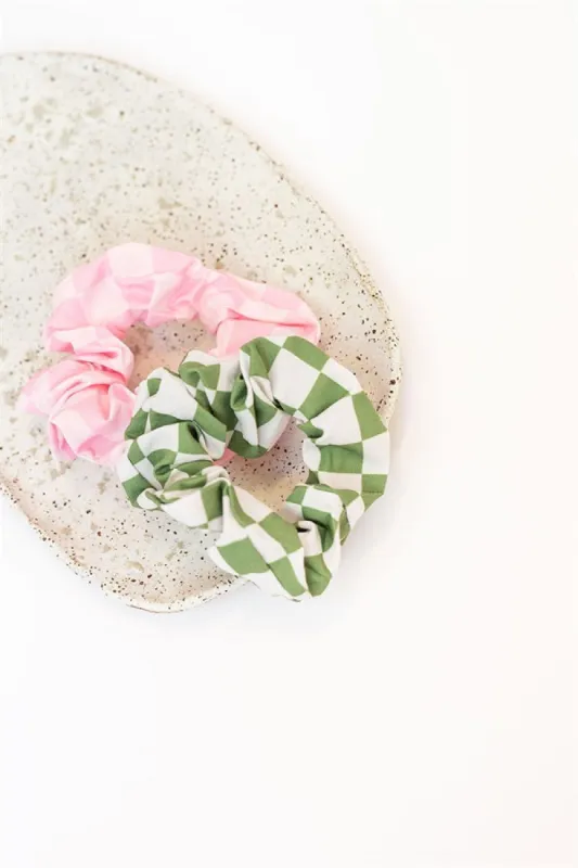 Check Scrunchie sold by Sabo Skirt