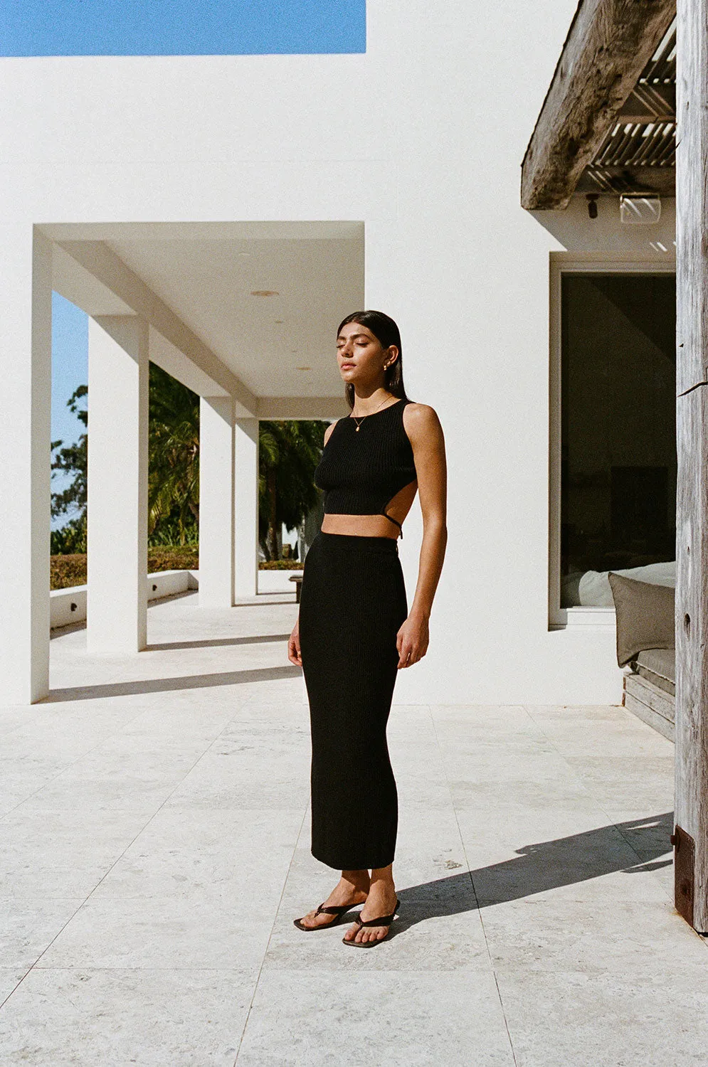 Evie Skirt - Black sold by Sabo Skirt