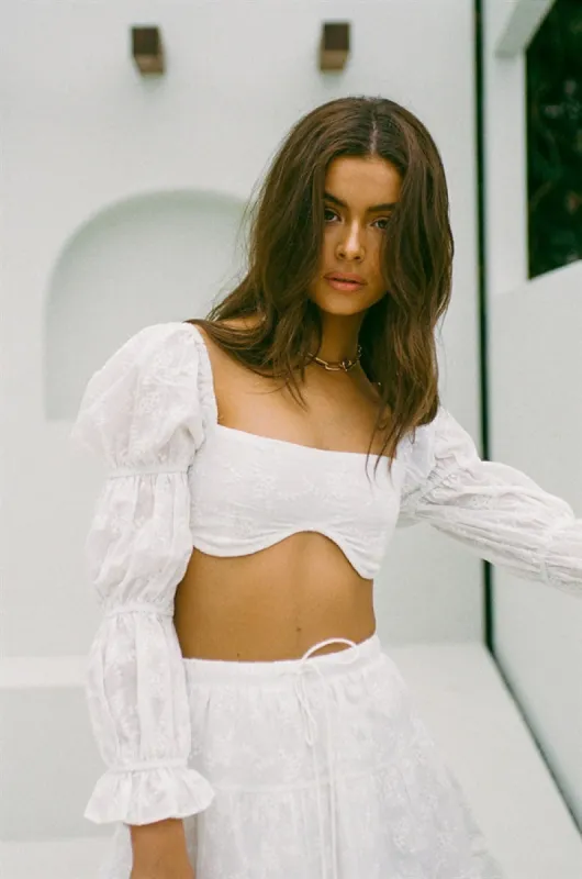 SAMPLE-Sutton Top - Embroidered sold by Sabo Skirt