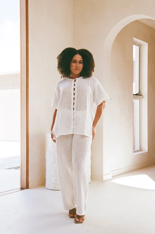 Zayna Pants - Cream sold by Sabo Skirt