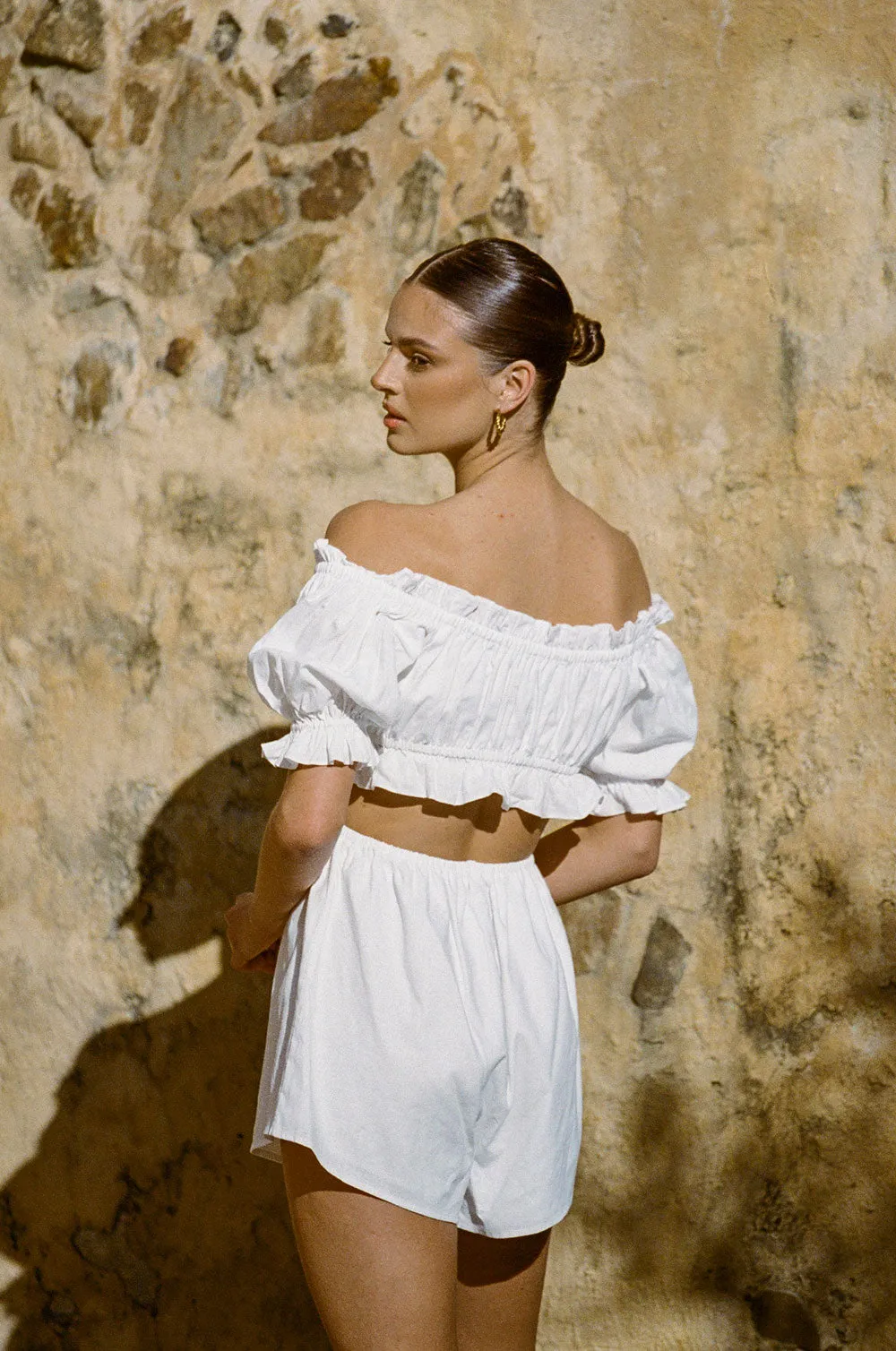 Daphne Playsuit - White sold by Sabo Skirt product image thumbnail 2