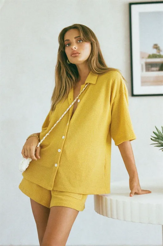 Kase Top - Mustard sold by Sabo Skirt