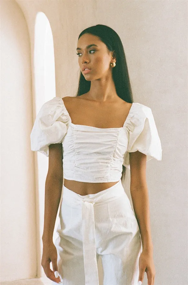 SAMPLE-Amari Pants - White sold by Sabo Skirt product image thumbnail 4