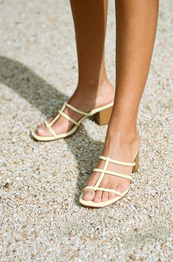 Jaune Strappy Sandals - Yellow sold by Sabo Skirt