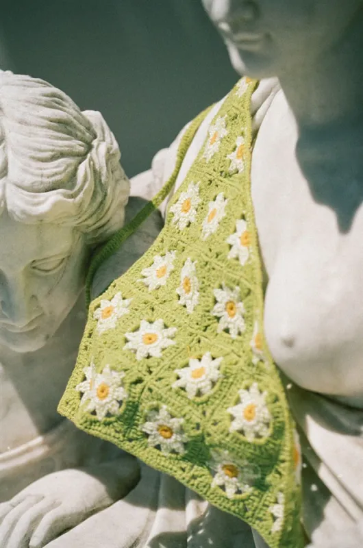 Lelo Crochet Scarf - Green made by Sabo Skirt