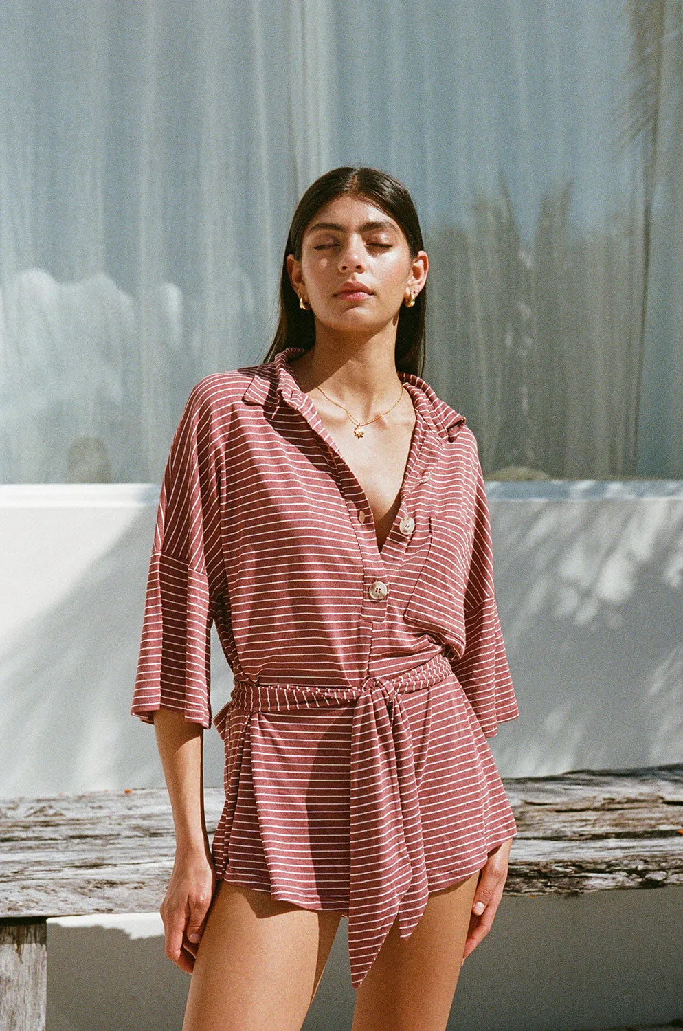 Milena Playsuit - Stripe sold by Sabo Skirt
