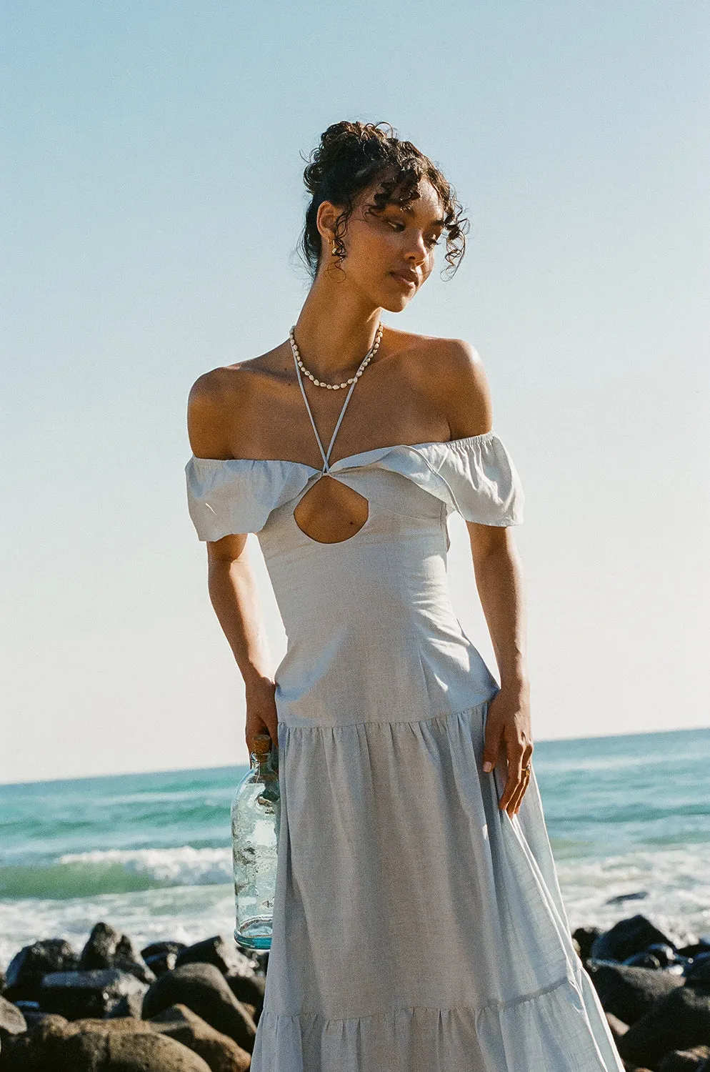 Adorne Midi Dress - Blue sold by Sabo Skirt product image thumbnail 2