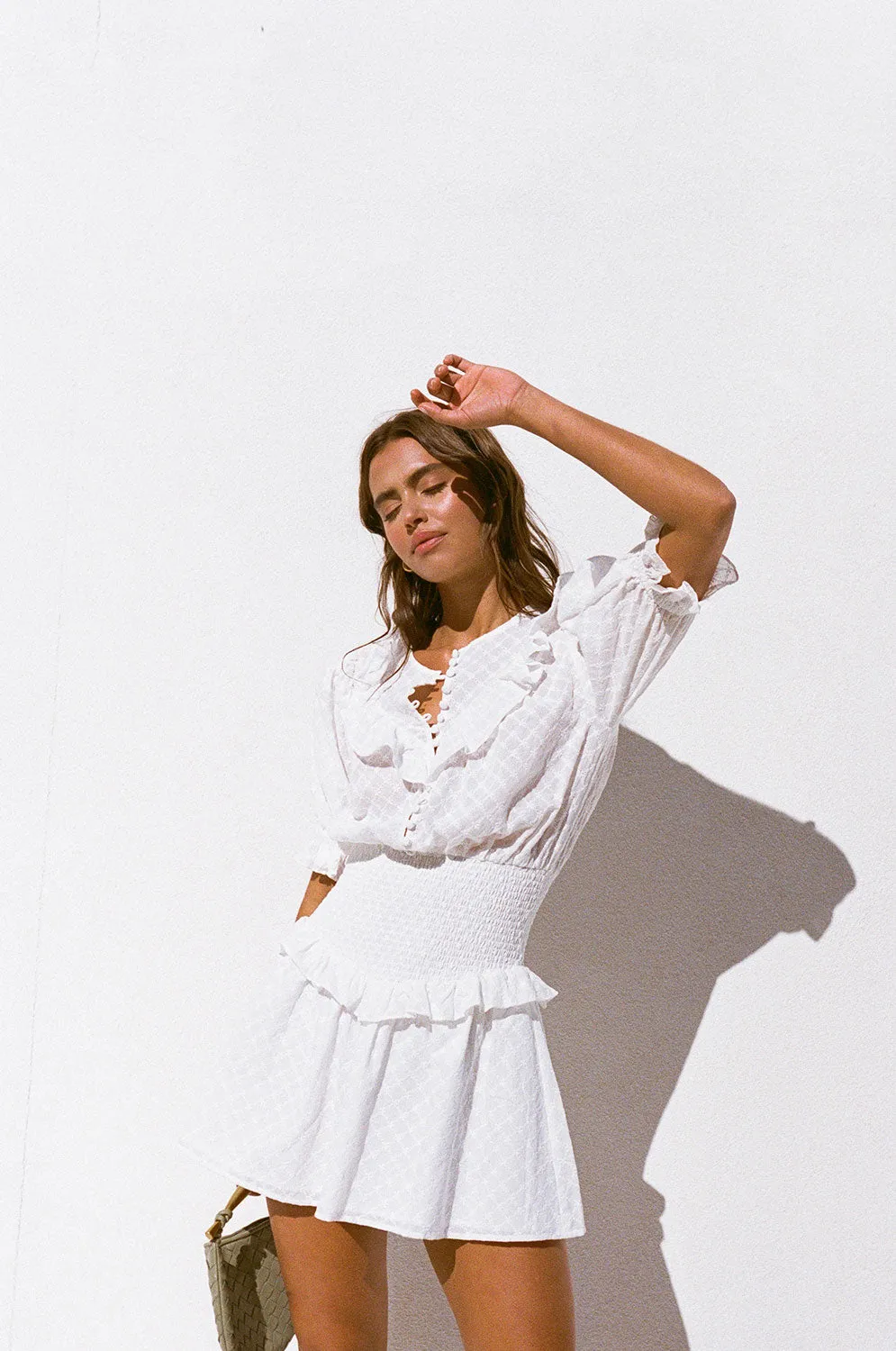 SAMPLE-Zoelle Shirred Dress sold by Sabo Skirt