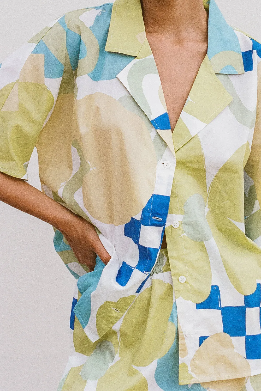 Seona Top - Checker Floral Aliza sold by Sabo Skirt product image thumbnail 5