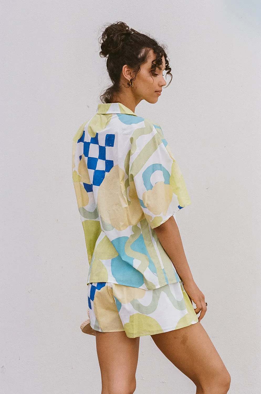 Seona Top - Checker Floral Aliza sold by Sabo Skirt product image thumbnail 4