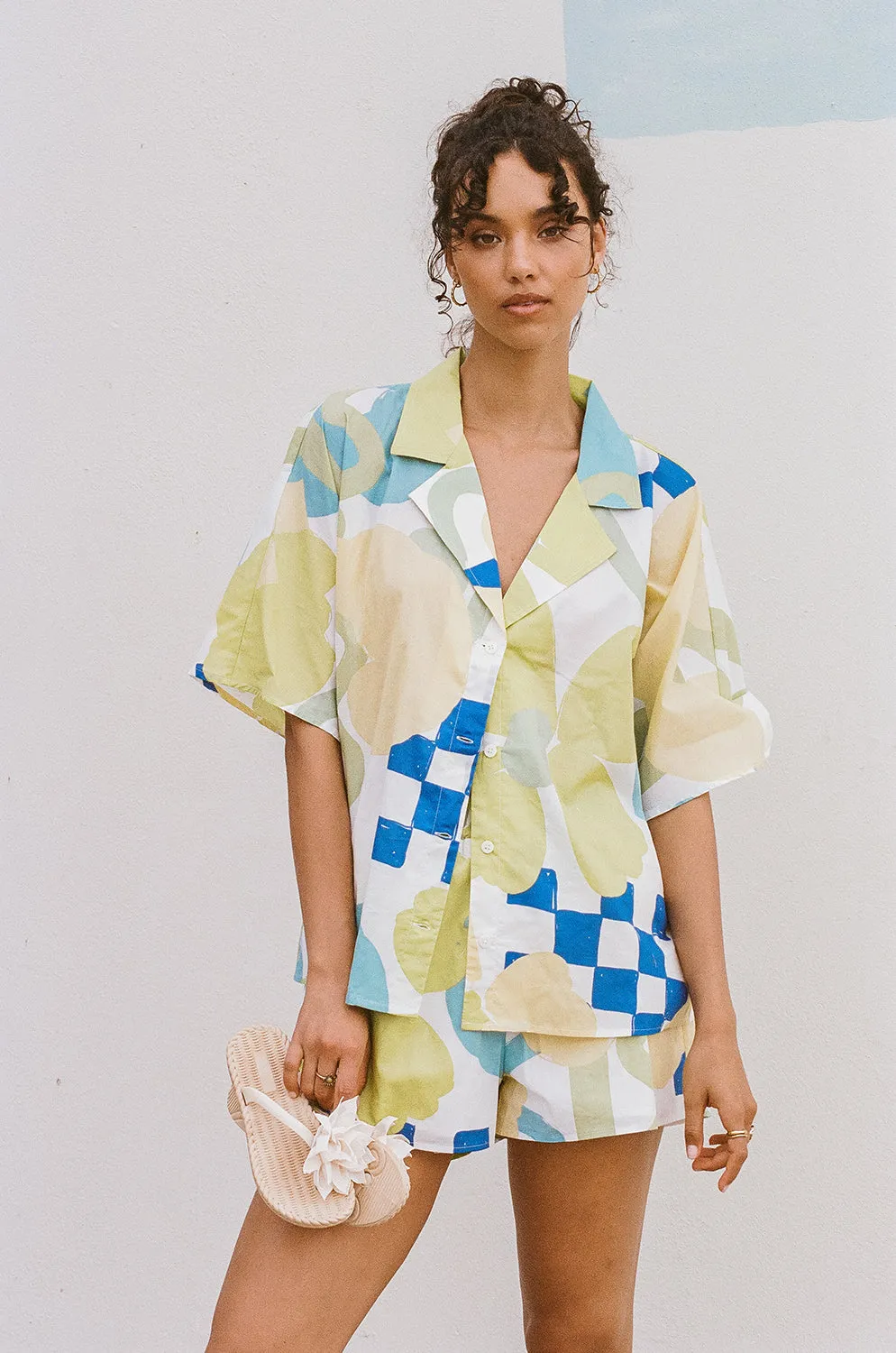 Seona Top - Checker Floral Aliza sold by Sabo Skirt product image thumbnail 2