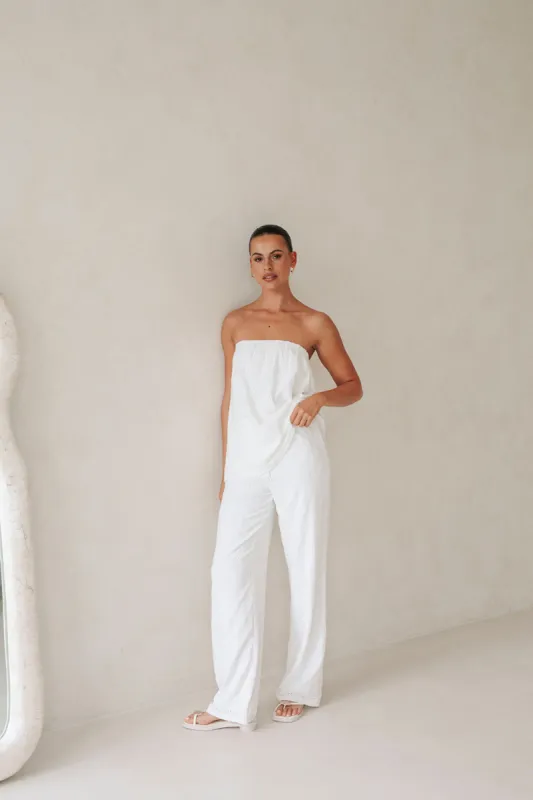 SAMPLE-Ellira Pants - White sold by Sabo Skirt