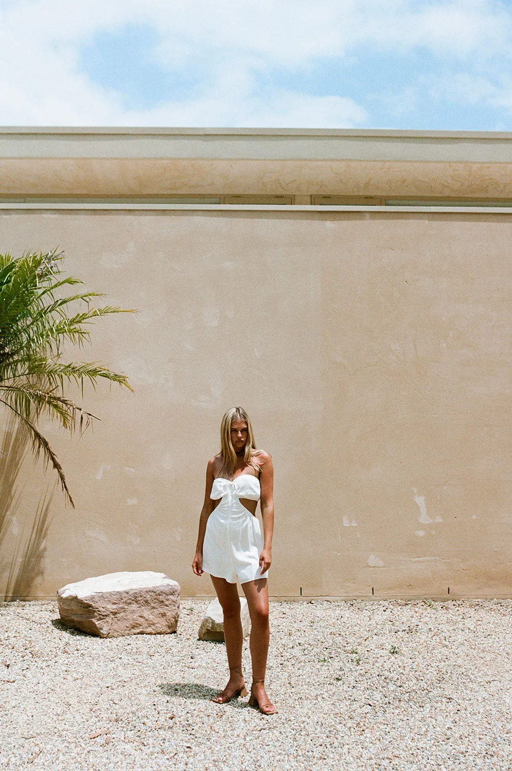 Ardelle Cutout Playsuit - White sold by Sabo Skirt product image thumbnail 3