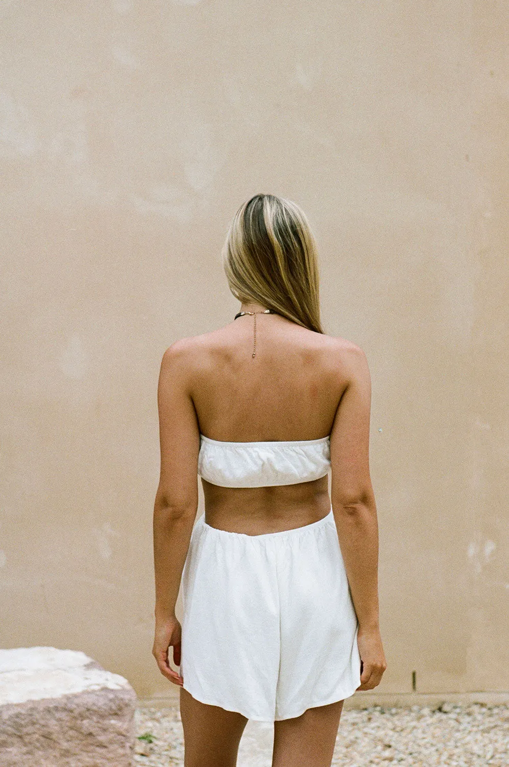 Ardelle Cutout Playsuit - White sold by Sabo Skirt product image thumbnail 5