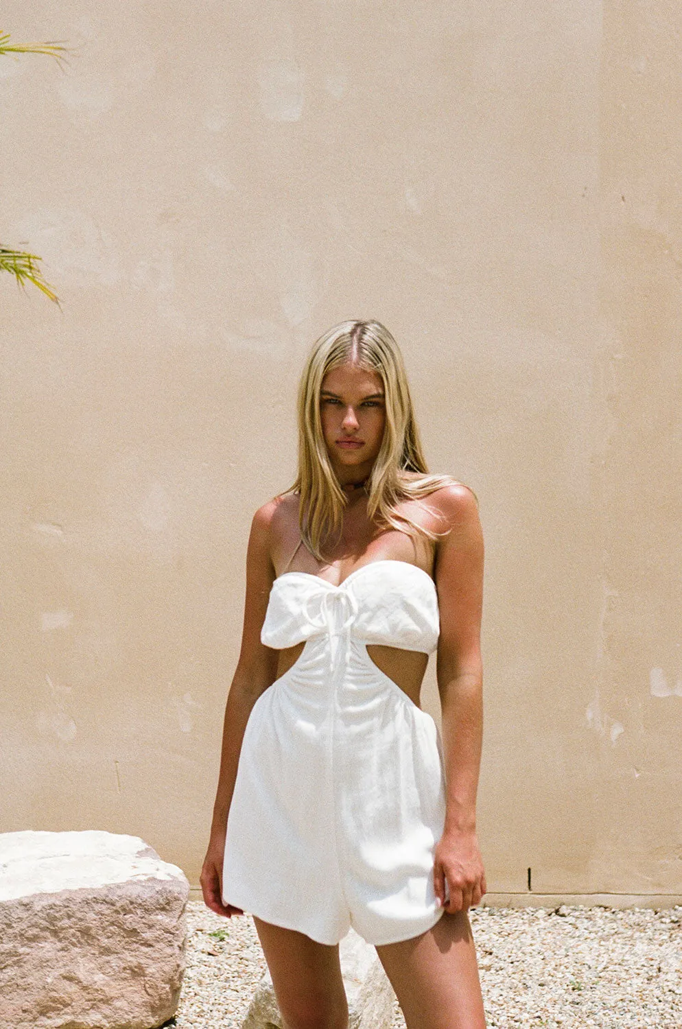 Ardelle Cutout Playsuit - White sold by Sabo Skirt product image thumbnail 2