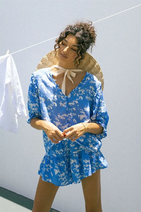 Harlie Top - Blue sold by Sabo Skirt product image thumbnail 4