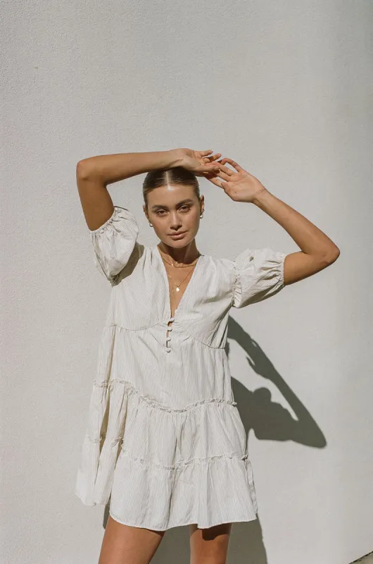 Leyah Dress - Stripe sold by Sabo Skirt