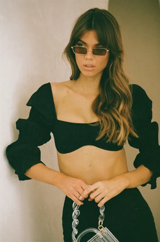 Jade Top - Black sold by Sabo Skirt