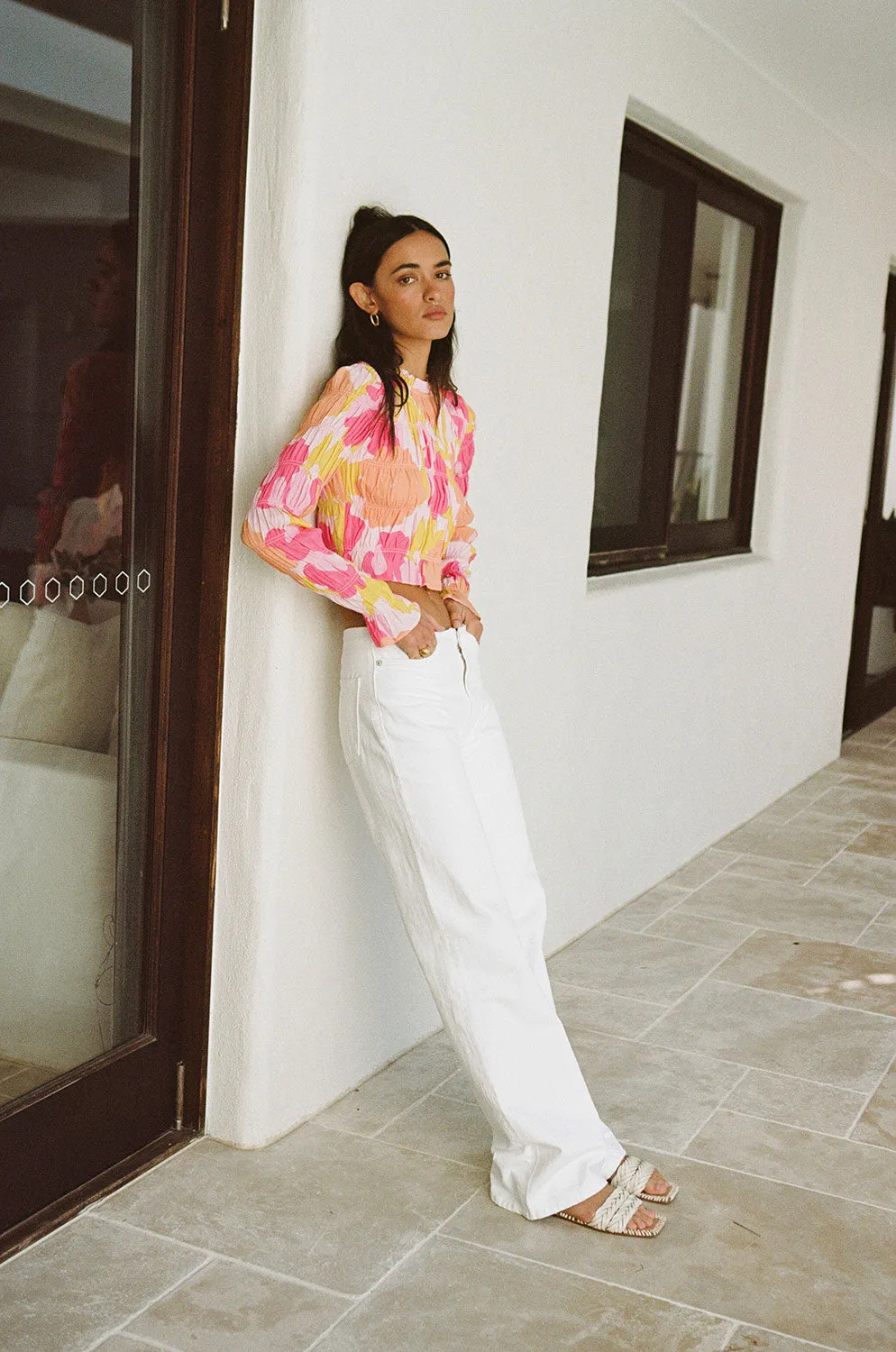 Zaya Crepe Top - Nectar Floral sold by Sabo Skirt product image thumbnail 3