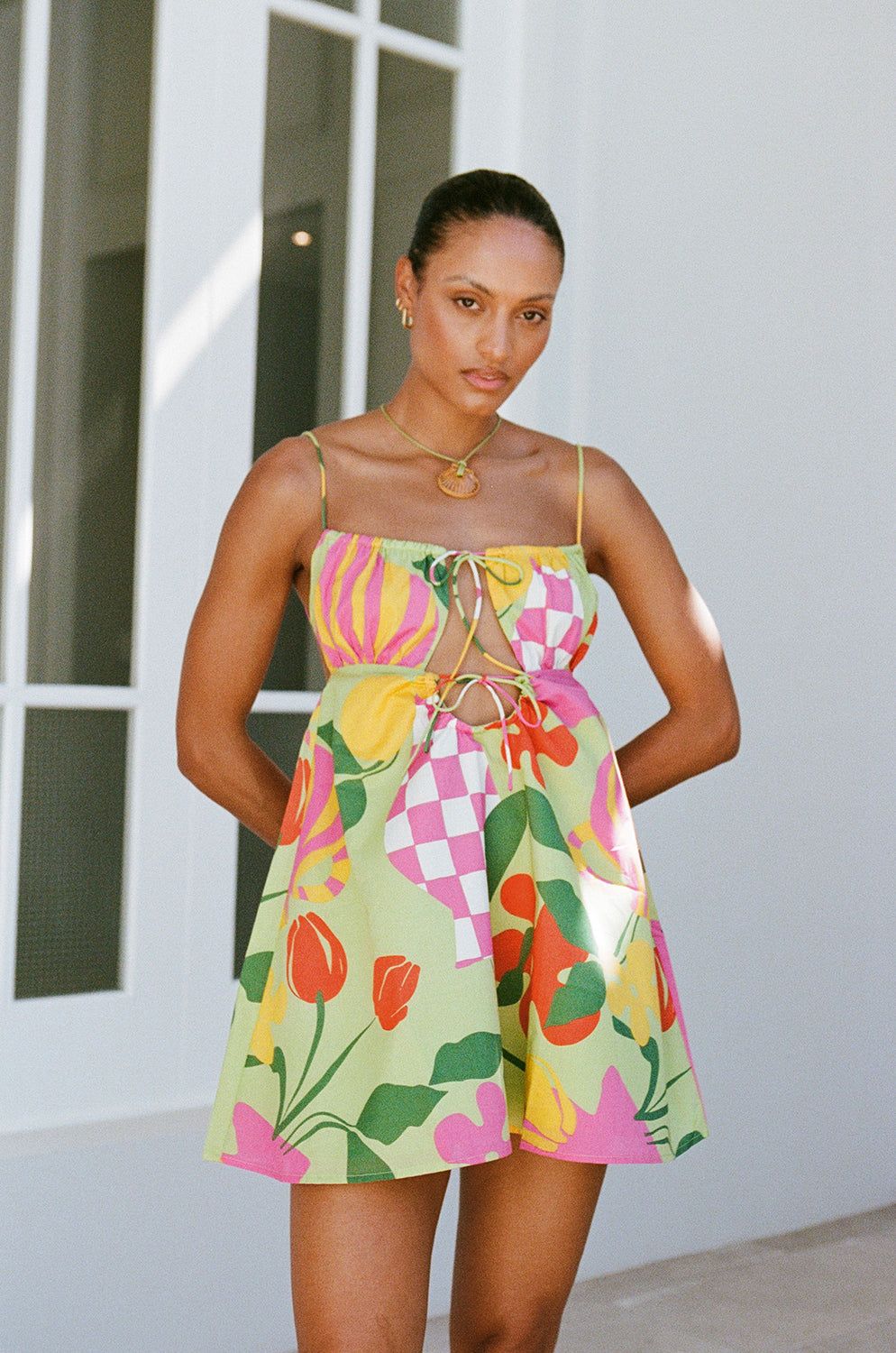 Allie Babydoll Dress - Vaso Verde sold by Sabo Skirt