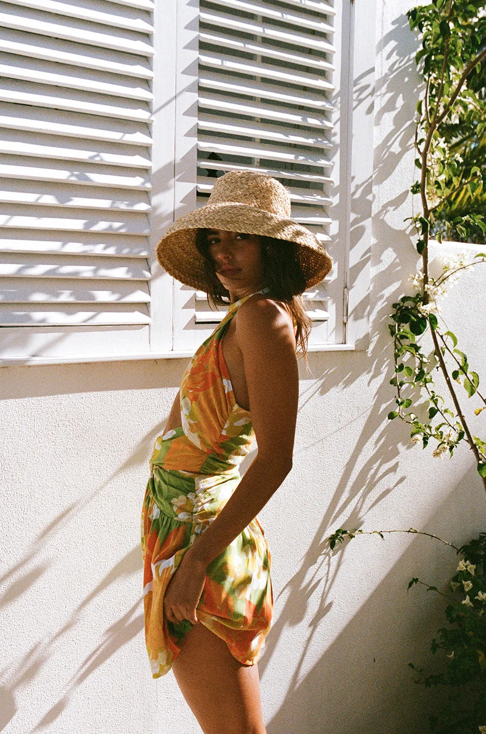 SAMPLE-Amina Halter Dress - Floral Sunset sold by Sabo Skirt product image thumbnail 3