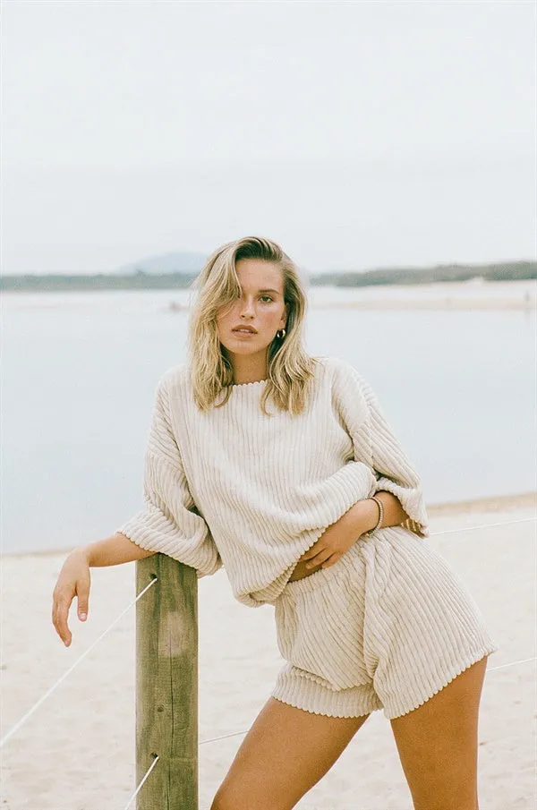 Wanderer Tee - Tan Cord sold by Sabo Skirt