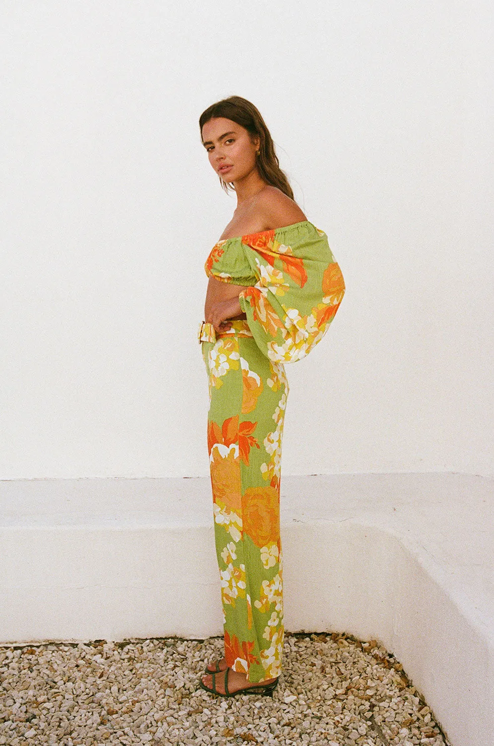 Savannah Pants - Floral Sunset sold by Sabo Skirt product image thumbnail 3