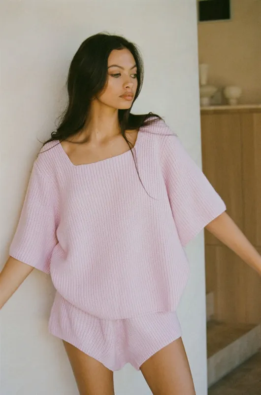 Sevina Knit Top - Pink sold by Sabo Skirt