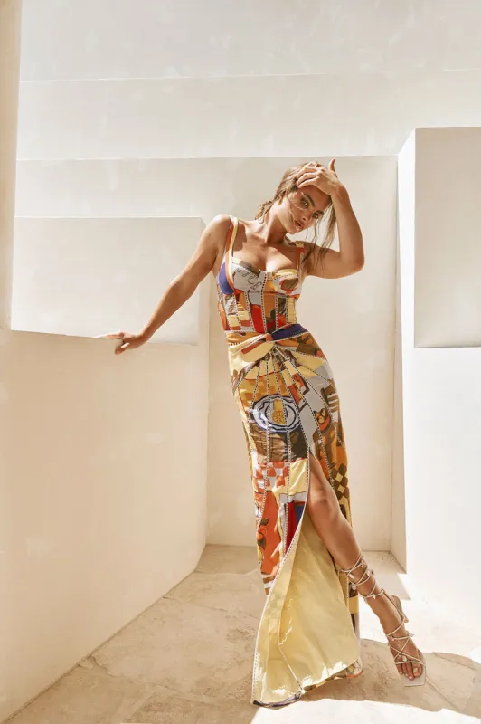 SAMPLE-Milana Dress - Villagio Yellow sold by Sabo Skirt