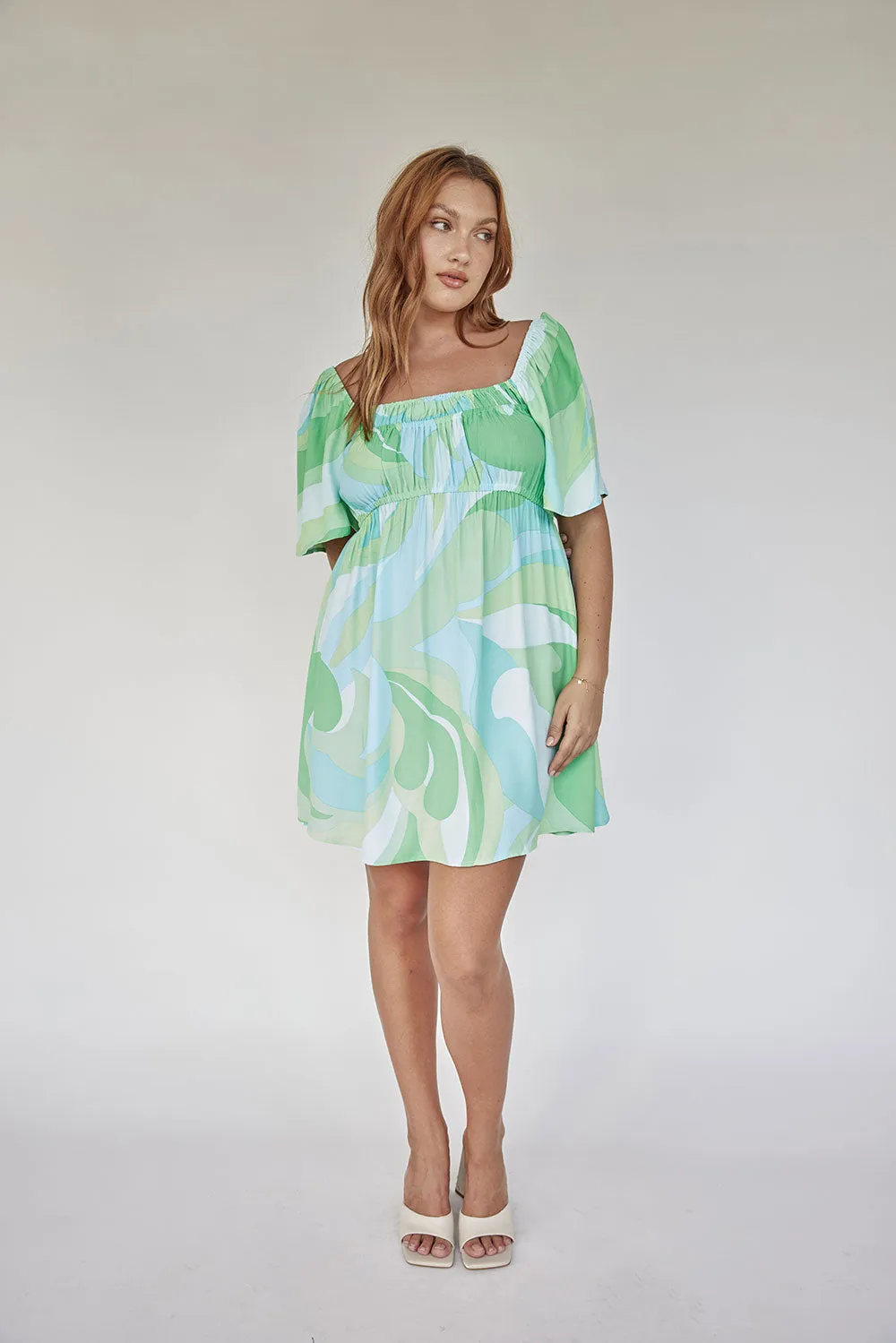 Zahro Shirred Dress sold by Sabo Skirt product image thumbnail 4